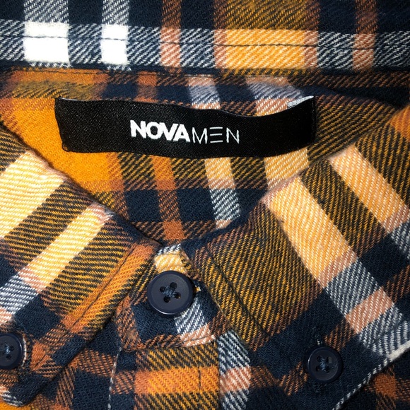 Nova Men Cotton Plaid Shirt - Picture 4 of 7
